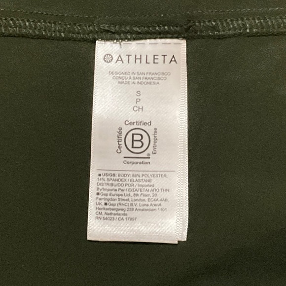 Athleta Olive Flowy Racerback Midi Tank Dress Women Size S Soft Stretch Pockets - Picture 10 of 10